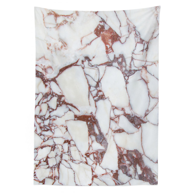 Marble Tablecloth, 70" L x 52" W