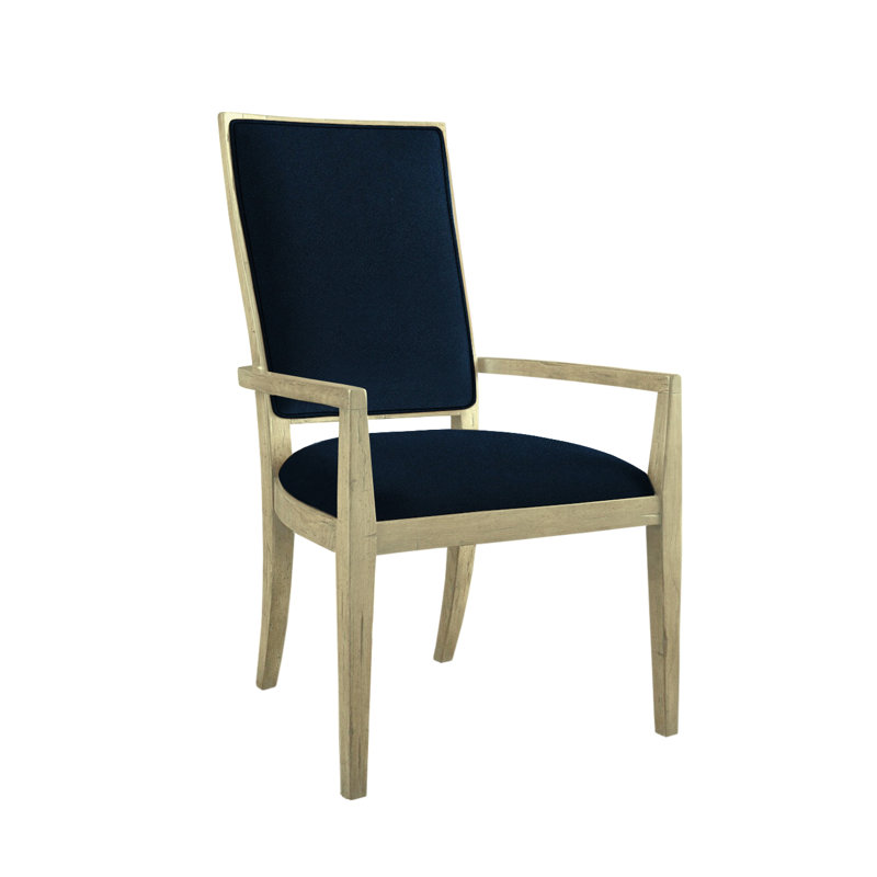 Envelope Upholstered Arm Chair, Ash Gray, F5219-Denim