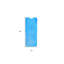 Tapis de bain ovale transparent bleu antidérapant