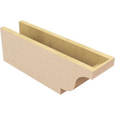 Queue de chevron Newport Woodgrain TimberThane, brun clair apprêté