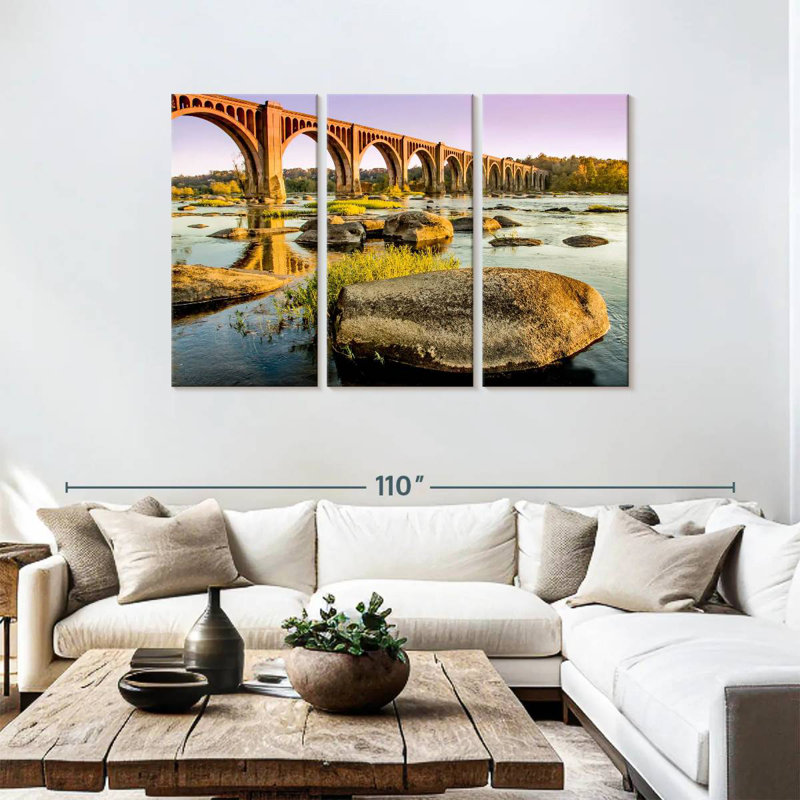 Lilie James River Bridge, 48" H x 74" W