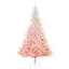 Épinette rose réaliste, base en métal, décor familial
