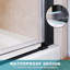 Landin 1850mm H Hinged Frameless Shower Door with Clear Glass-1673220521