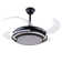 Berardi 42 Inch Retractable Ceiling Fans with Lights and Remote