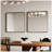 Wall Mirror Square Mirror Metal Framed Mirror Square Vanity Mirror Dressing Mirror, For Bathroom, Living Room, Bedroom Wall Decor