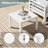 11 Pieces Modern Aluminum Patio Furniture Set With Fire Table, Outdoor Modular Sectional Conversation Set With Patio Chaise Lounges-1324762699