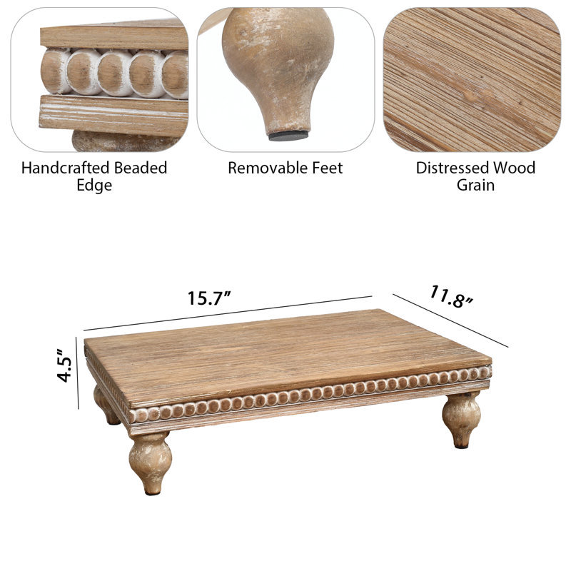 Montant en bois pour présentation, naturel