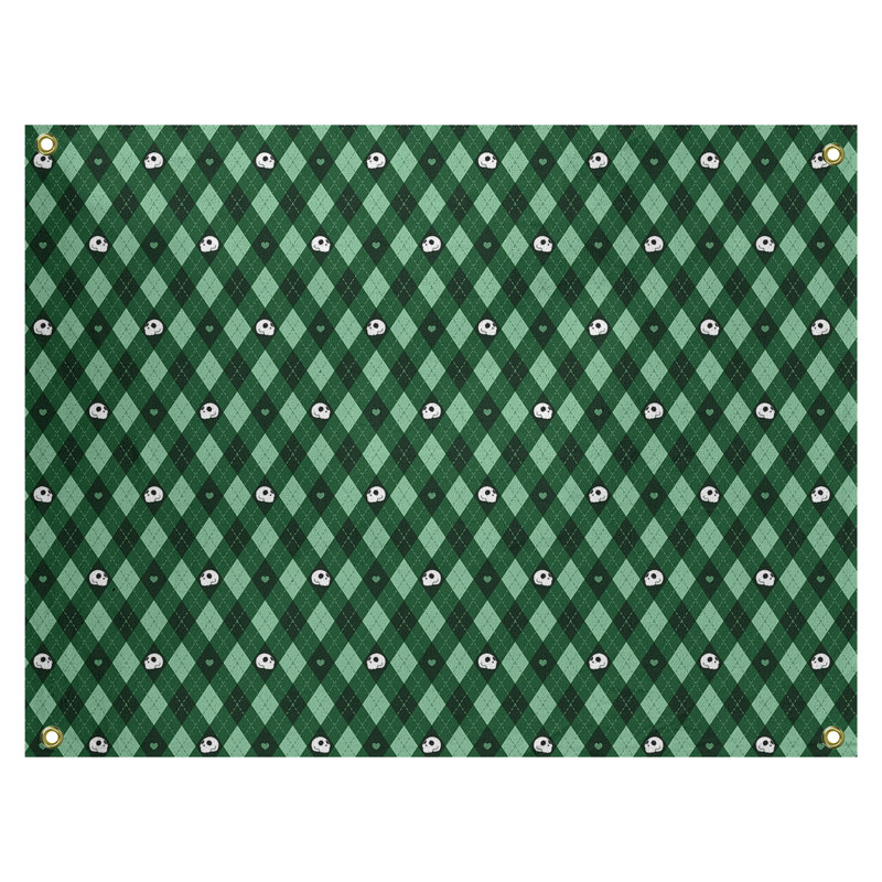 Tapisserie argyle crâne par katelyn elizabeth Kitterman, Intérieur / extérieur, H 60,5 po x l 81,5 po