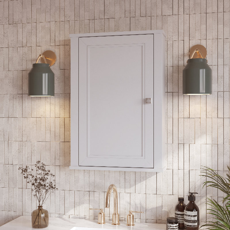 Charlotte 21" W Medicine Cabinet In White, 21"