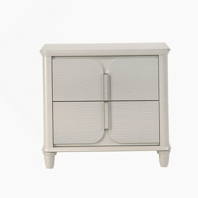 Table de chevet avec rangement fonctionnel et fonctionnement en douceur des tiroirs, conçue pour la durabilité et la décoration de chambre polyvalente