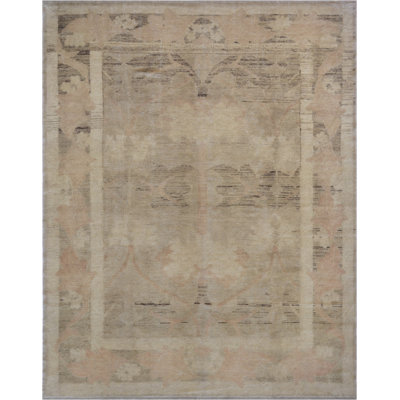 Tapis brun en laine