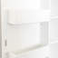 Blanc, armoire de cuisine, portes, tablettes, côté, organisation de maison réglable autoportante, buffet, garde-manger, grand espace de rangement, espaces privés