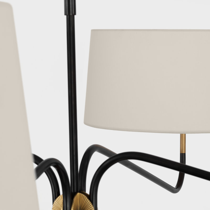 Canto 4 - Light Chandelier, Bronze/Brass