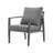 Aluminum Lounge Chair with Sleek Rope Accents and Comfortable Cushions, Perfect for Modern Outdoor and Indoor Spaces