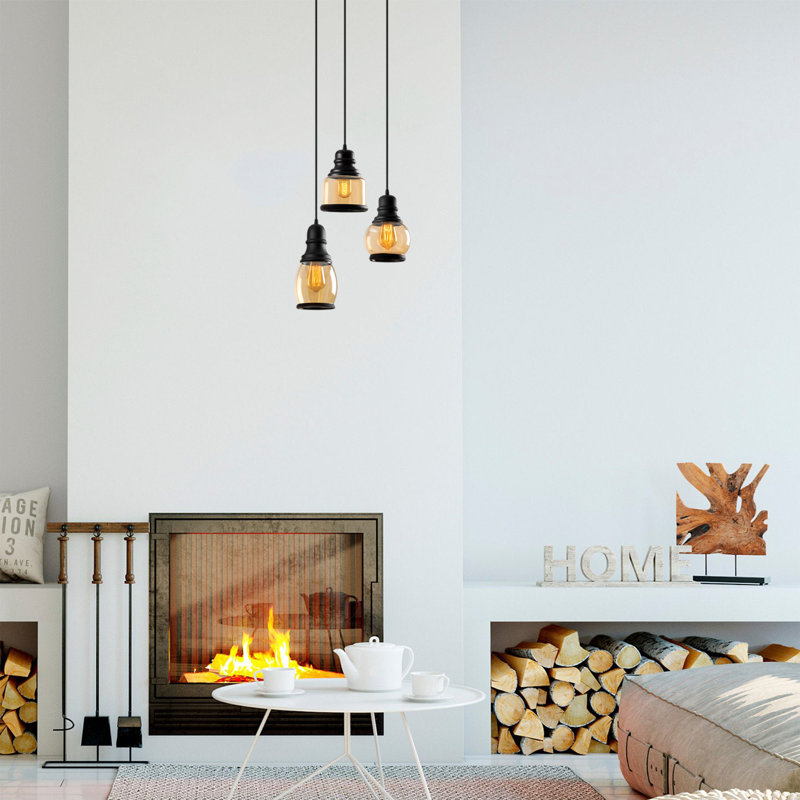 Luminaire suspendu en pot 3 lumières