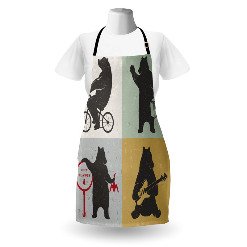 No Pattern Bib Apron