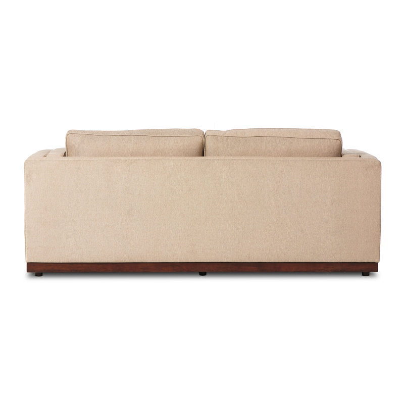 Lawrence Sofa, Nova Taupe 100% Polyester, 34" H x 87" W x 40.5" D