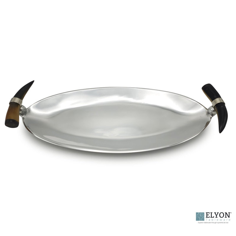 Plateau de service ovale 18 po Savanna Elegance