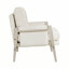 Ensemble de meubles en bois massif et tissu d'ameublement en chenille crème Modern Home-740273041