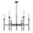 Esme Matte Black 6 Light Chandelier-123223102