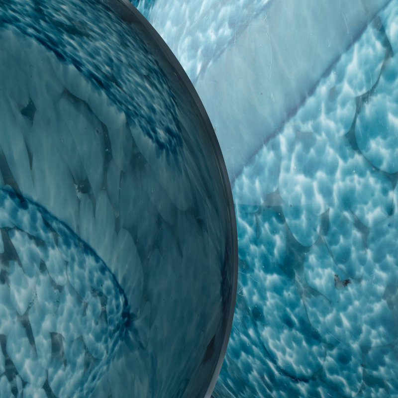 Cosmos Abstract Cloche Or Water Globe, Indigo