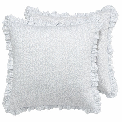 Laura Ashley Stitched Vine Leaf 2 Piece Euro Sham Set