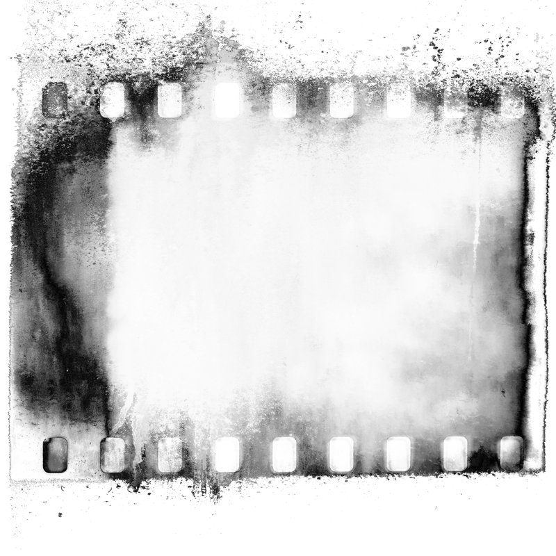 Grunge Film Strip Background - Wrapped Canvas Print, 30cm H x 46cm W x 3.8cm D