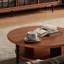 Table basse en bois massif de style rétro