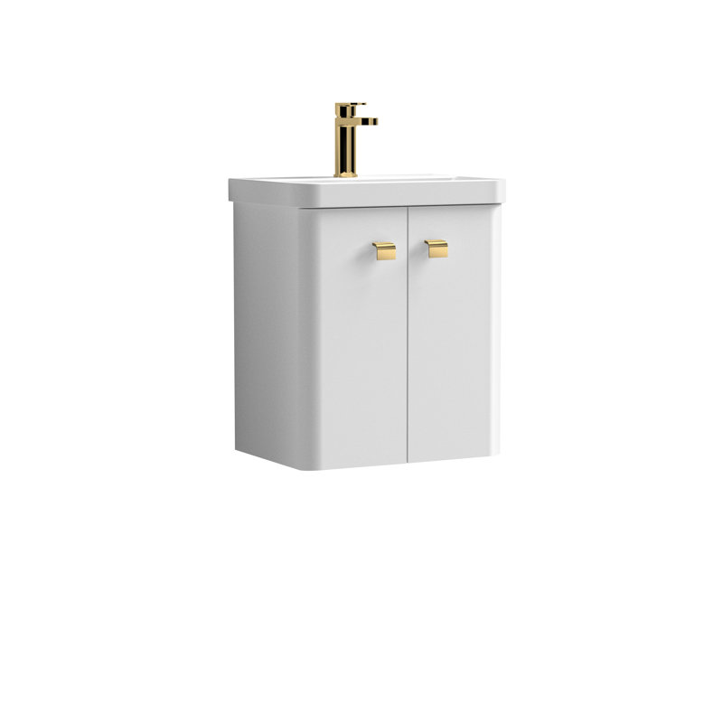 505mm Single Bathroom Vanity with Integrated Vitreous China Basin