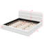 Très grand lit plateforme tapissier, lit plateforme en tissu molletonné avec tête de lit moelleuse-1057594340