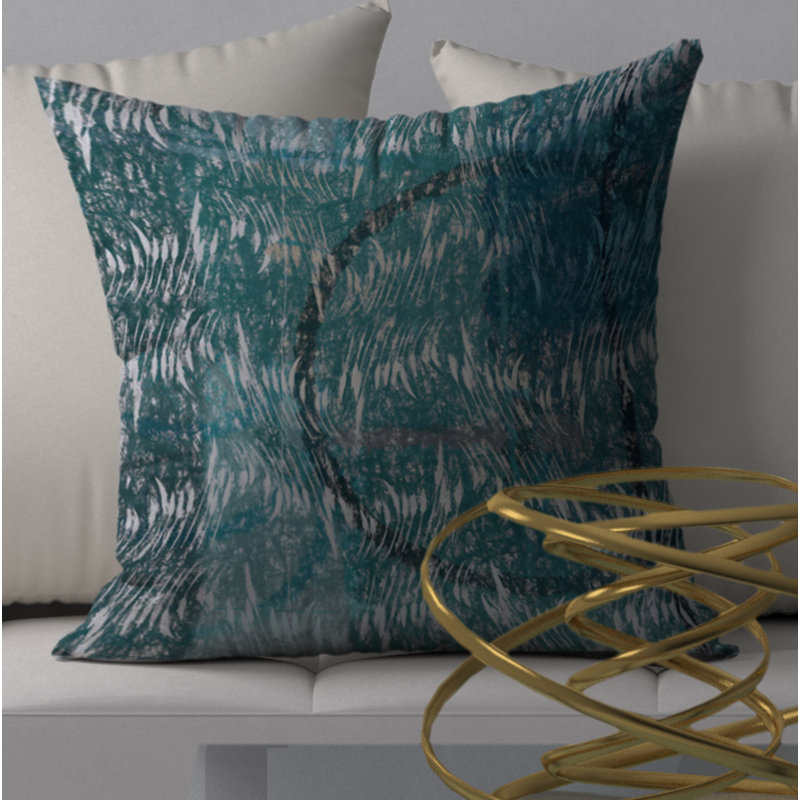 Abstract Throw Pillow, 20" H x 20" W x 5"D