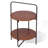Mijas 2 Tier Storage Shaelves Round End/Side Table with Handle for Living room, Bedroom-1050253752