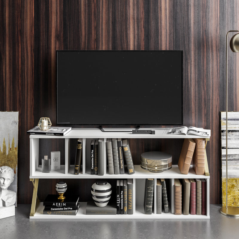 Albeiro 55" TV Stand for TVs up to 65", White
