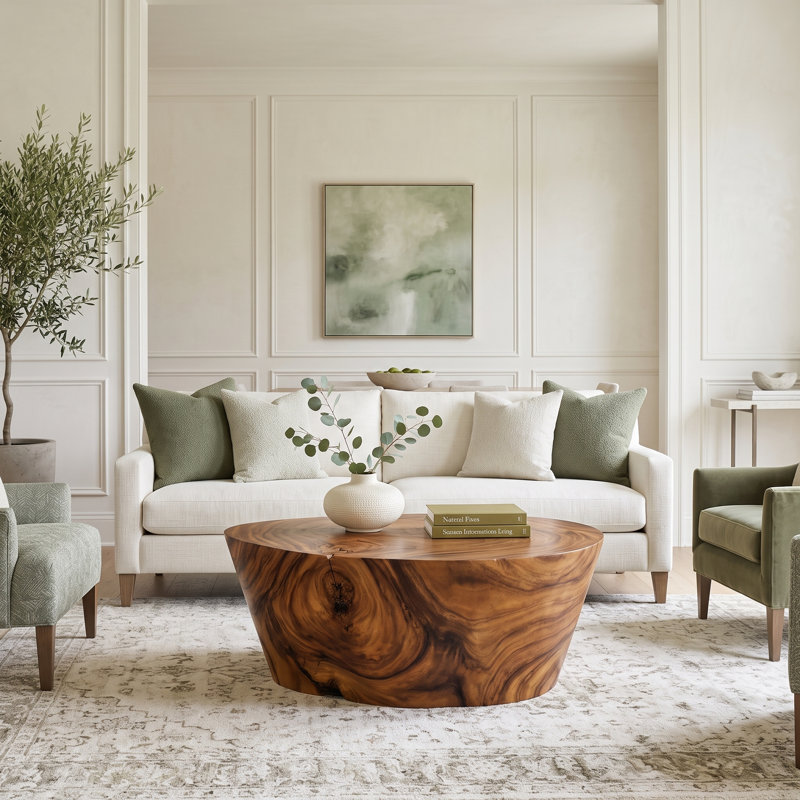 Lathe Coffee Table, Small, Naturel