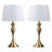 Set Of 2 25.5" Steel Table Lamp W/ Linen Shade-109897286-109897290