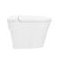 Toilette sans réservoir à chasse d'eau à sortie arrière 1 GPF avec réservoir intégré blanc brillant Hugo H