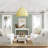 4-Yellow dimmable cloth cover pendant light