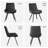 Modern Dining Chairs, Tech Fabric Upholstery with Stylish Design, Sofa-Level Cushioning, Pet-Friendly, Durable Scratch Resistant, for Kitchen, Dining Room or Home Office-16849741-32018537