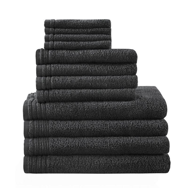 Ensemble de 12 serviettes de bain 100% coton à séchage rapide 12 pièces
