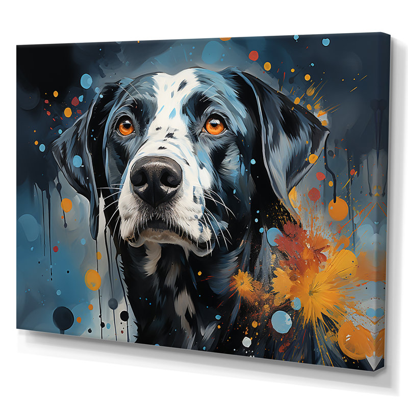 «Dalmatian Dream IV», reproduction sur toile, Toile tendue, H 16 po x l 32 po x P 1 po