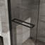 Cabine de douche 48 po x 72 po - Porte coulissante double, verre trempé, cadre noir mat, instruments en acier inoxydable l 48 po x H 72 po, noir transparent, fils