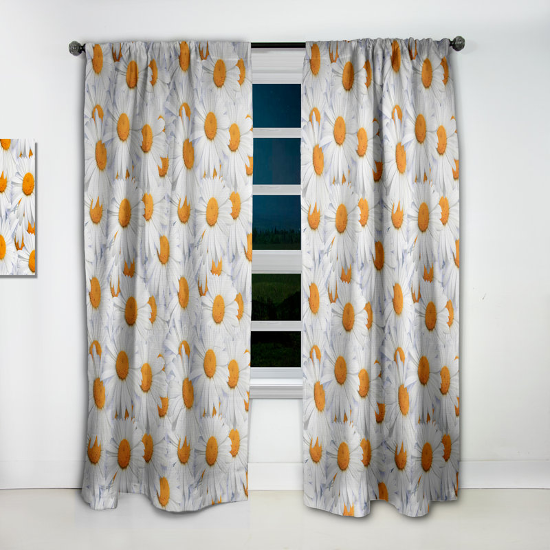 Golden River Stones - Rideau simple occultant moderne Mid-Century abstrait, L 52 po x L 108 po