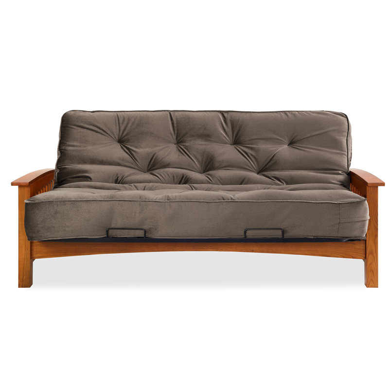 Futon et matelas Mccaleb, Brun cendré