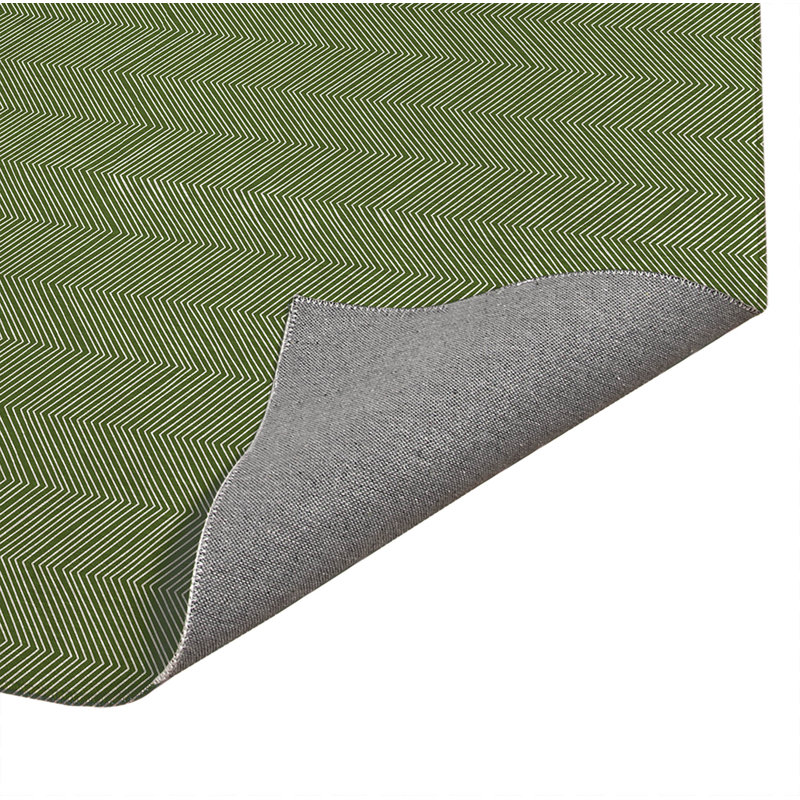 Tapis de cuisine à profil bas Byrdhill, Rectangulaire 3 pi x 5 pi, Vert olive