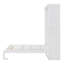 Lit escamotable double pleine grandeur avec tablettes
