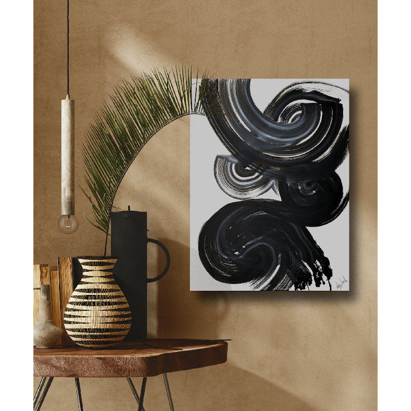 Current I On Giclee Canvas Hand Embellished Art, 48" H x 36" W x 1.5" D, Wrapped Canvas
