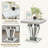 4 - Piece Faux Marble Top Living Room Table Set-110985222-110985224