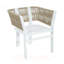 Ensemble de 2 chaises de salle à manger d'extérieur, structure en aluminium avec coussin confortable, capacité de 300 lb pour les sièges de patio toutes saisons