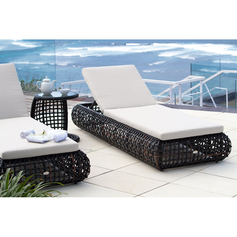 Dynasty Outdoor Chaise Lounge, Canvas Air Blue Sunbrella® Canvas