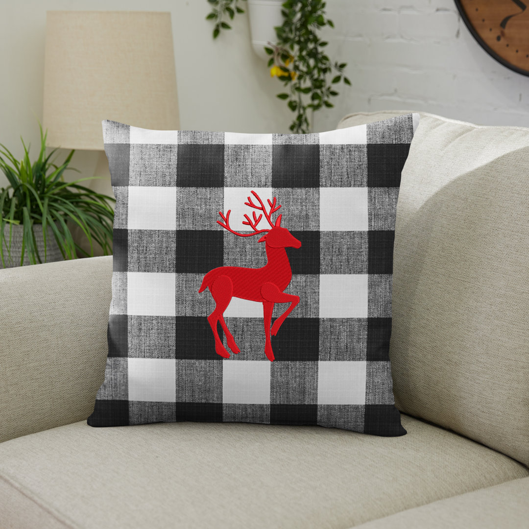 Deer Outdoor Square Pillow Cover & Insert Mozaic Company